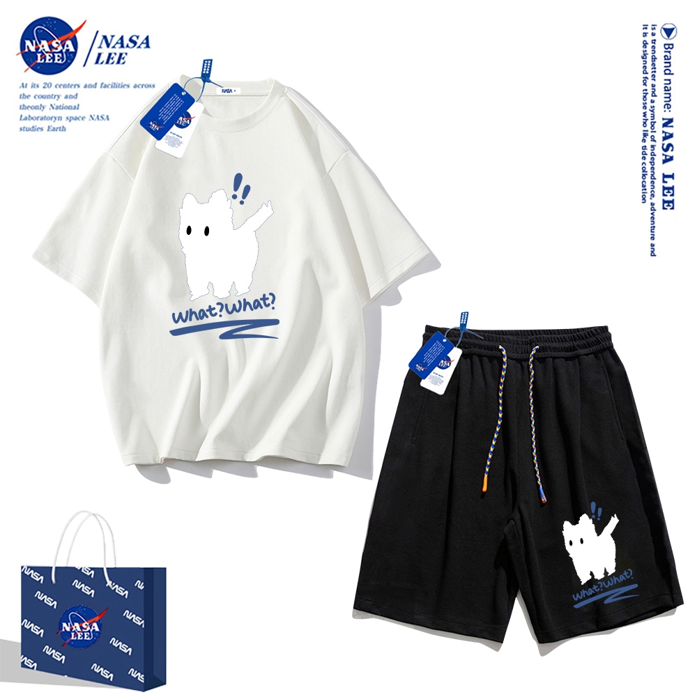 Nasa Áo Thun cotton Tay Ngắn Dáng Rộng Phong Cách Thể Thao Thời Trang Mùa Hè 2024 Cho Nam Và Nữ