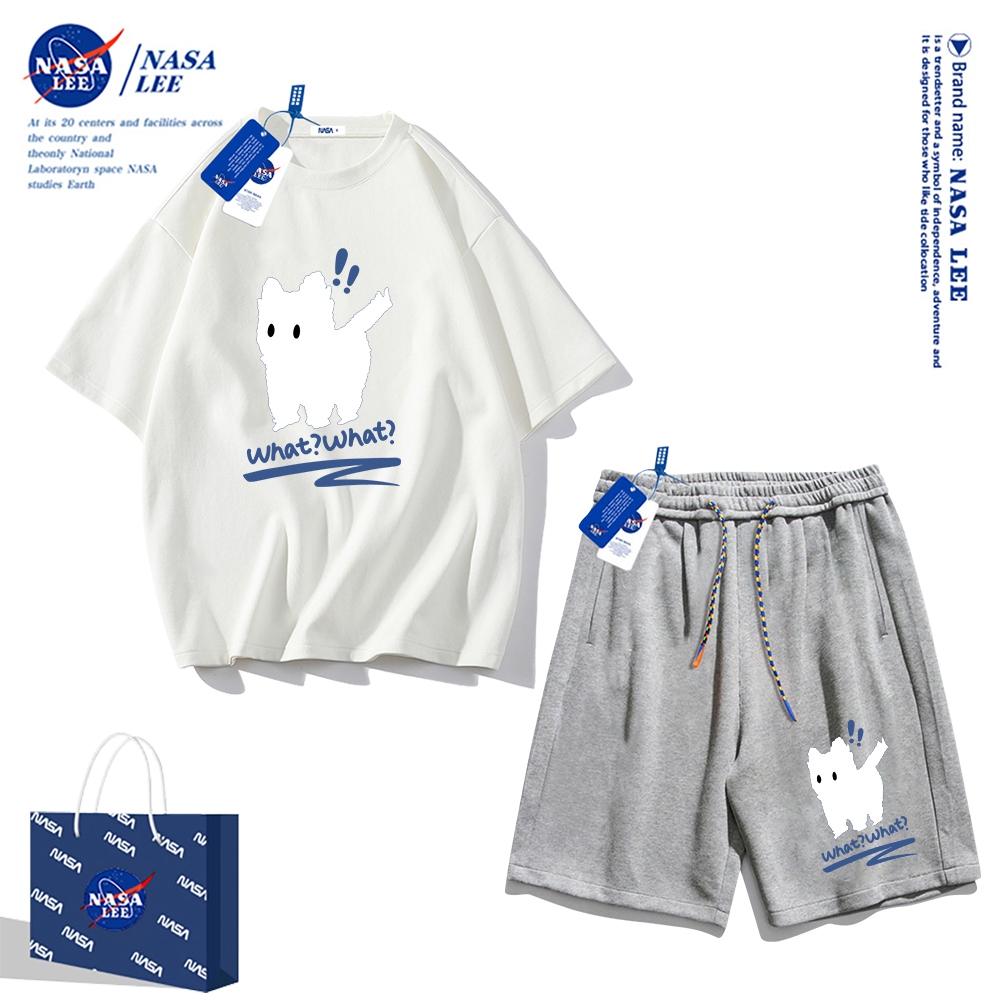 Nasa Áo Thun cotton Tay Ngắn Dáng Rộng Phong Cách Thể Thao Thời Trang Mùa Hè 2024 Cho Nam Và Nữ