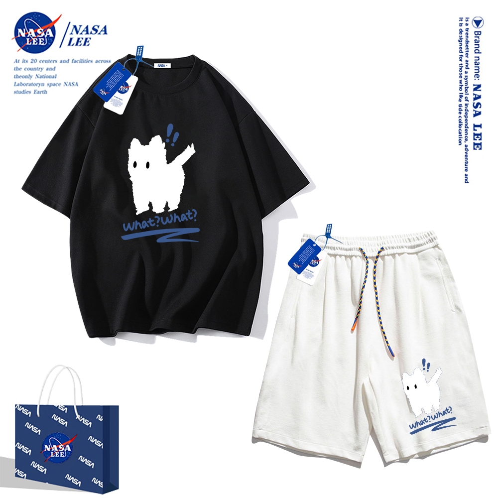 Nasa Áo Thun cotton Tay Ngắn Dáng Rộng Phong Cách Thể Thao Thời Trang Mùa Hè 2024 Cho Nam Và Nữ