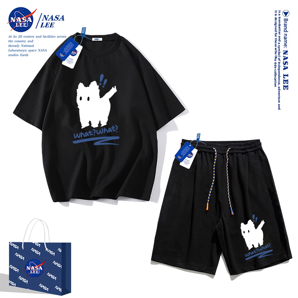 Nasa Áo Thun cotton Tay Ngắn Dáng Rộng Phong Cách Thể Thao Thời Trang Mùa Hè 2024 Cho Nam Và Nữ