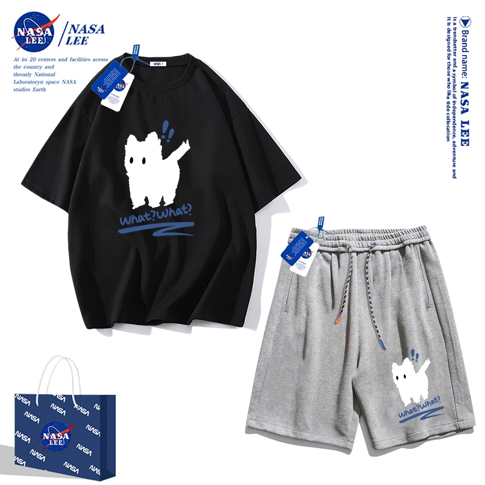 Nasa Áo Thun cotton Tay Ngắn Dáng Rộng Phong Cách Thể Thao Thời Trang Mùa Hè 2024 Cho Nam Và Nữ