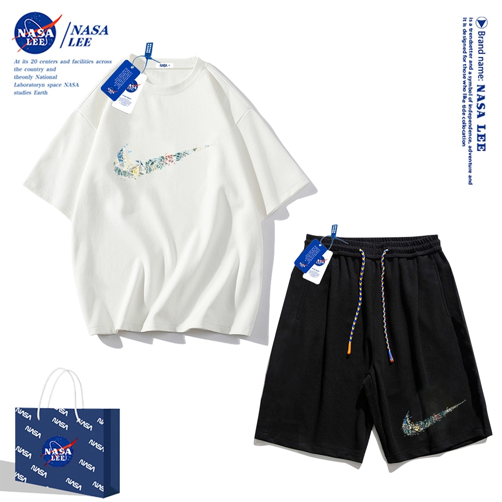 Nasa Áo Thun cotton Tay Ngắn Dáng Rộng Phong Cách Thể Thao Thời Trang Mùa Hè 2024 Cho Nam Và Nữ
