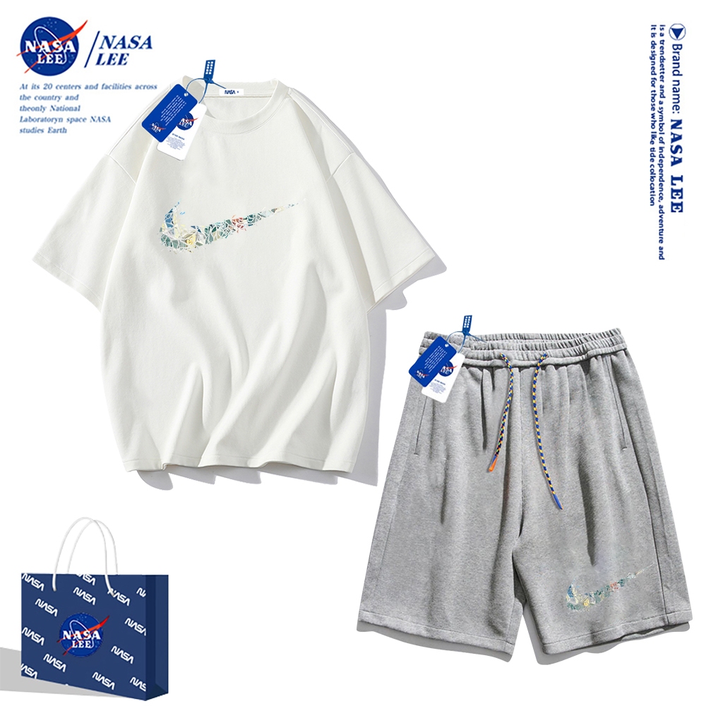Nasa Áo Thun cotton Tay Ngắn Dáng Rộng Phong Cách Thể Thao Thời Trang Mùa Hè 2024 Cho Nam Và Nữ