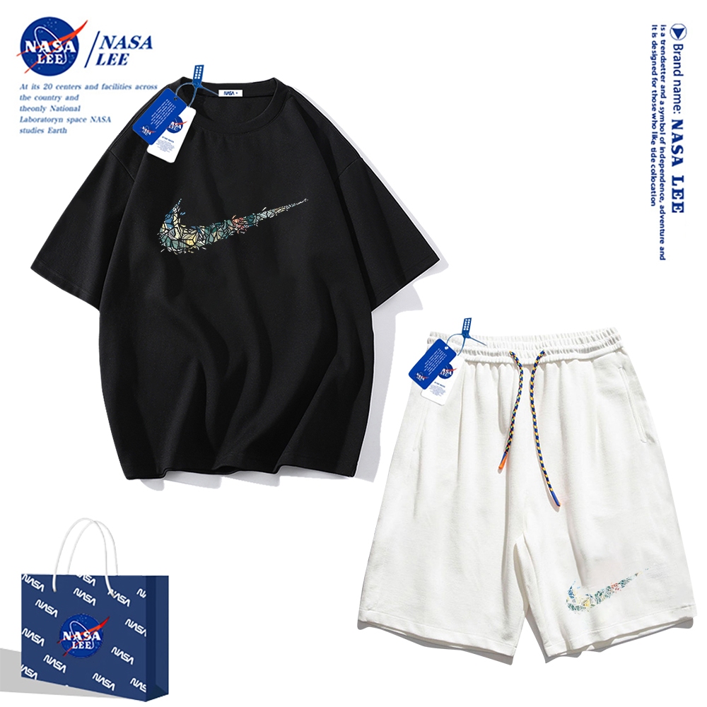 Nasa Áo Thun cotton Tay Ngắn Dáng Rộng Phong Cách Thể Thao Thời Trang Mùa Hè 2024 Cho Nam Và Nữ