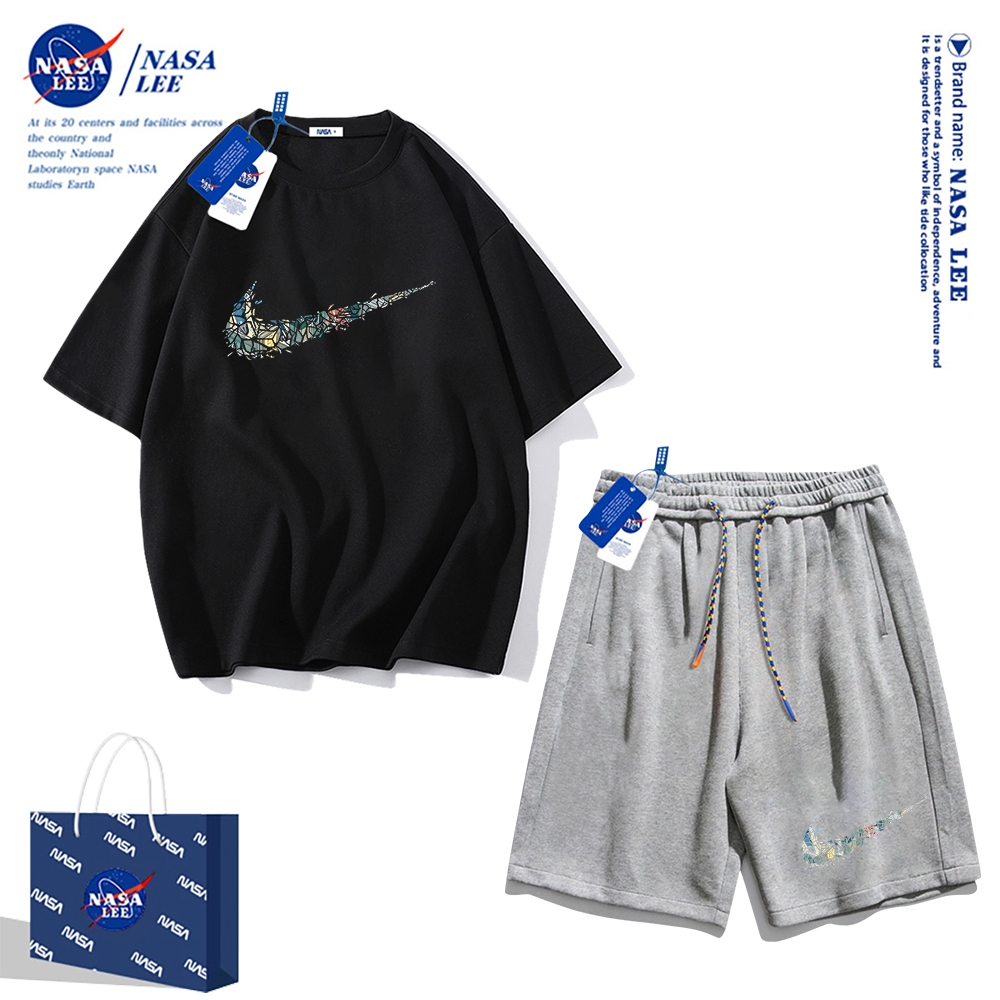 Nasa Áo Thun cotton Tay Ngắn Dáng Rộng Phong Cách Thể Thao Thời Trang Mùa Hè 2024 Cho Nam Và Nữ