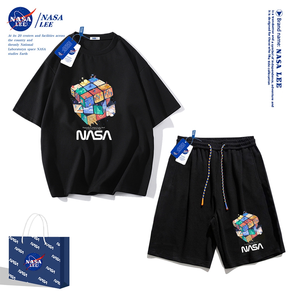 Nasa Áo Thun cotton Tay Ngắn Dáng Rộng Phong Cách Thể Thao Thời Trang Mùa Hè 2024 Cho Nam Và Nữ