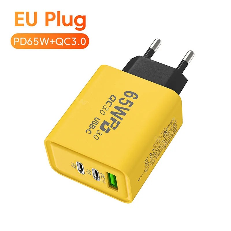 Đầu Sạc Nhanh pd 65W type c 3.0 Chuyên Dụng Cho iphone 14 13 12 samsung xiaomi huawei