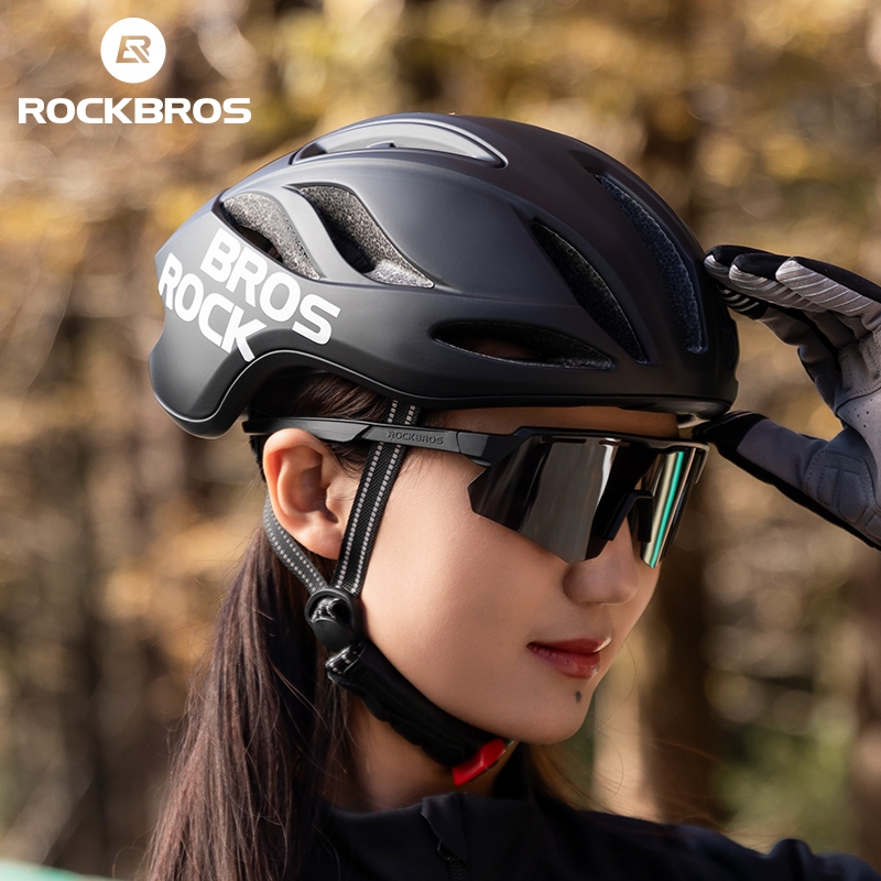 Mũ bảo hiểm đi xe đạp ROCKBROS Chống sốc Xe đạp đường trường Mũ bảo hiểm MTB An toàn Thiết bị cưỡi ngựa đúc