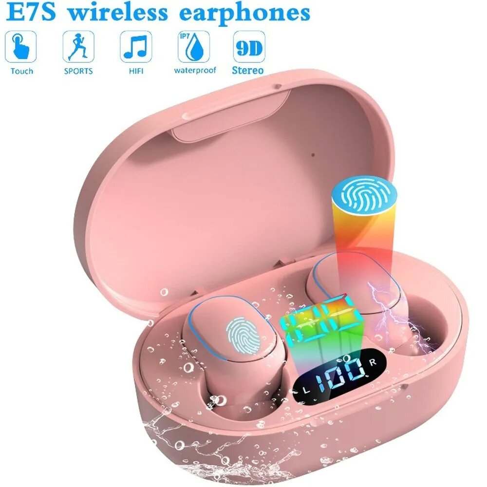 Ảnh Tai nghe nhét tai mini VITOG E7s Bluetooth 5.3 chống nước giảm tiếng ồn thông minh cho Samsung Huawei Xiaomi 1