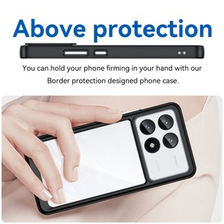 Ốp điện thoại Cho Redmi K70 Pro, Túi Khí Chống Sốc Camera Bảo Vệ Toàn Diện Mặt Sau Acrylic & TPU Trong Suốt Cho Redmi K70 K60 K50 Ultra K70e K60e K40 Pro Plus K40S Trường Hợp
