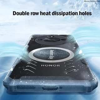 Vỏ Cho Honor X9B X9C X9C Smart X9D X7D Khung Túi Khí Trong Suốt Vỏ Tản Nhiệt Cho Honor X9A Vỏ Điện Thoại Tấm Từ Tính
