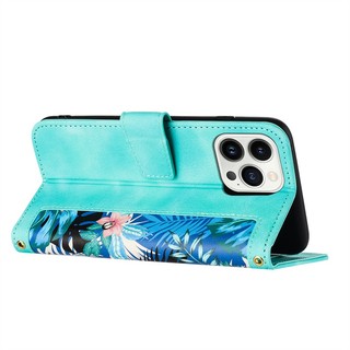 Khóa Flip Cover Dây Đeo Tay Dành Cho iPhone 12 13 Mini Pro Max Da Đứng Giữ Khe Cắm Thẻ Vỏ Chống Sốc