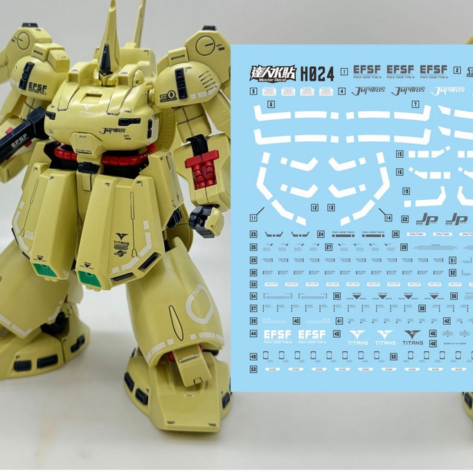 Decal nước Gundam HG The O PMX-003 003 The-O Master Decal DL Dalin MD ...