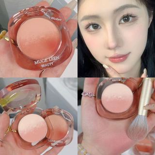 Phấn Má Hồng muge leen Màu gradient Tự Nhiên Chống Thấm Nước
