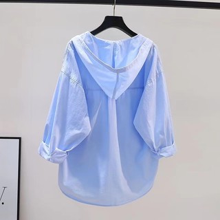 Áo Sơ Mi Nữ Dài Tay Dáng Rộng Phong Cách Hàn Quốc baju baju wanita Lenan panjang Hàng Mới Có Sẵn