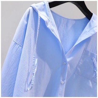 Áo Sơ Mi Nữ Dài Tay Dáng Rộng Phong Cách Hàn Quốc baju baju wanita Lenan panjang Hàng Mới Có Sẵn