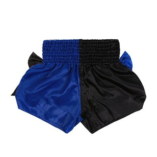 Quần Short Quyền Anh Có Nơ Cho Nam Nữ Bé Trai Bé Gái Muay Thái Thể Thao Satin Vải Thêu Chữ