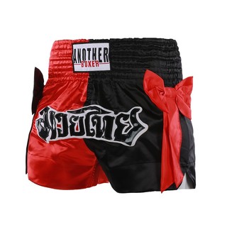 Quần Short Quyền Anh Có Nơ Cho Nam Nữ Bé Trai Bé Gái Muay Thái Thể Thao Satin Vải Thêu Chữ