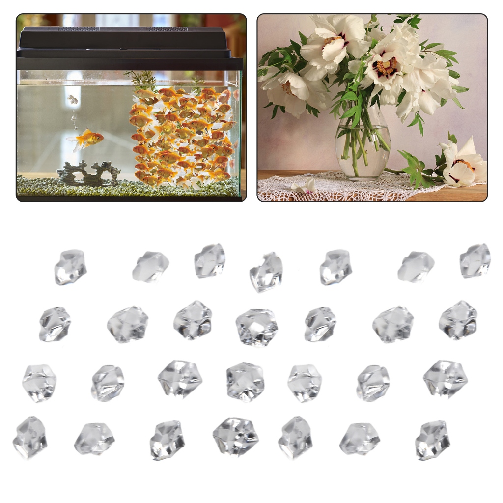 Set 150 viên đá acrylic nhiều màu sắc trang trí cây cảnh tiện dụng