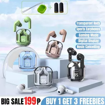(Mua Tai Nghe Tặng 3: Vỏ Tai Nghe + Dây Buộc + Găng Tay) Tai Nghe Không Dây T2TWS Tai Nghe Bluetooth 5.3 Tai Nghe Thể Thao Chơi Game Tai Nghe Giảm Tiếng Ồn Tai Nghe