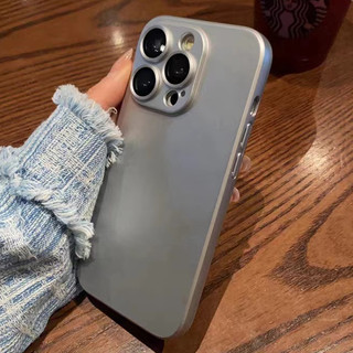 Ốp Điện Thoại mờ Sơn kim loại Sa mạc vàng Vỏ Chống Sốc Mềm Cho iPhone 16 Pro Max 15 14 13 12 11 Pro Max