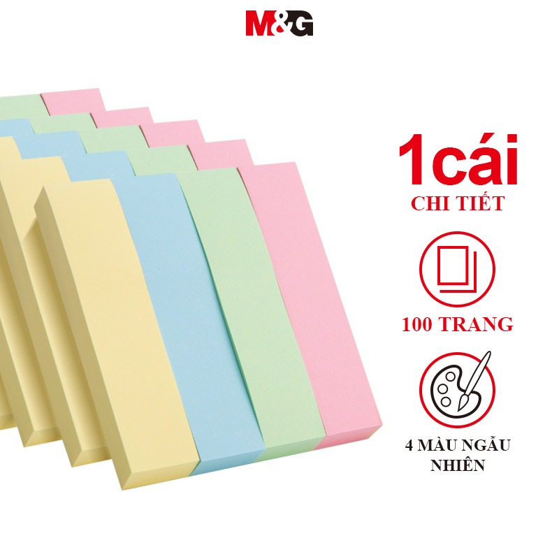 M&G giấy note ghi 400 Chiếc 4 Màu Ghi Chú Dính Đặt 76 * 19mm 1 Cái ...