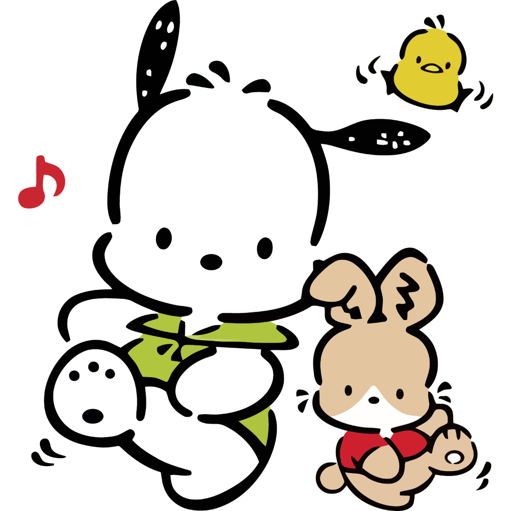 SANRIO Hl Miếng Dán Trang Trí Xe Mô Tô Hình Chú Chó POCHACCO Dễ Thương Chống Thấm Nước