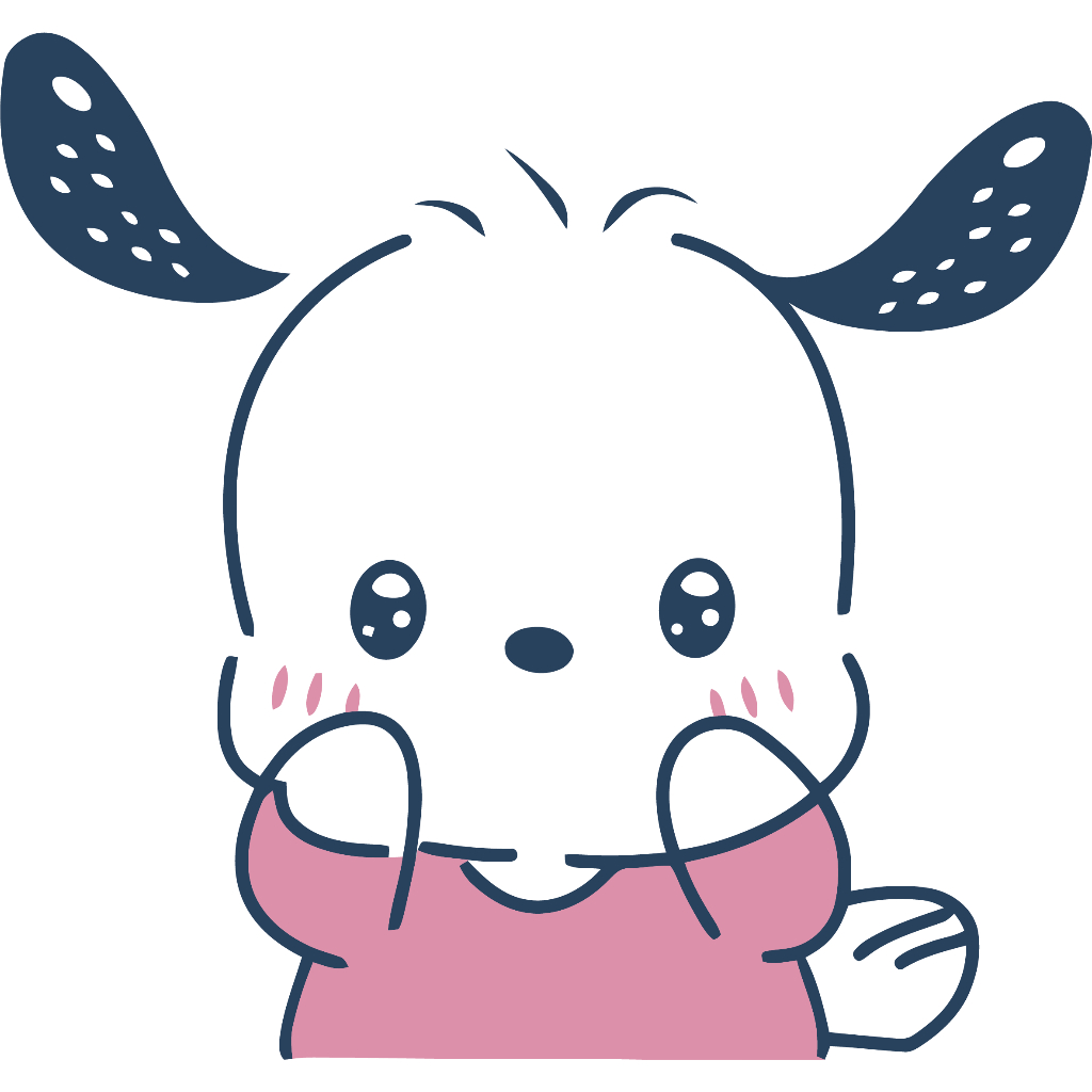 SANRIO Hl Miếng Dán Trang Trí Xe Mô Tô Hình Chú Chó POCHACCO Dễ Thương Chống Thấm Nước