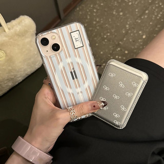 Ốp Điện Thoại Họa Tiết Nơ Có Ngăn Đựng Thẻ Cho iphone 15 pro 15 pro max 14 14pro max 14pro 13pro 13promax 13