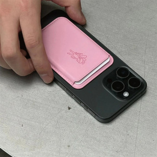 Ốp Điện Thoại Màu Hồng Họa Tiết Thiên Thần Có Ngăn Đựng Thẻ Cho iphone 15 pro 15 pro max 14 14pro max 14pro 13pro 13promax 13
