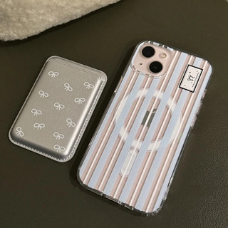 Ốp Điện Thoại Họa Tiết Nơ Có Ngăn Đựng Thẻ Cho iphone 15 pro 15 pro max 14 14pro max 14pro 13pro 13promax 13