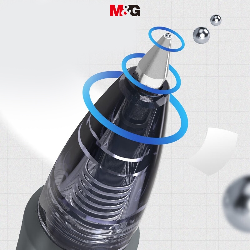 Bút Gel Bấm M&G 0.5mm, Màu Đen/Xanh/Đỏ GP1008 1PC