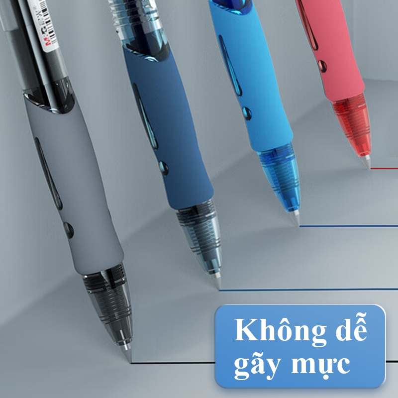 Bút Gel Bấm M&G 0.5mm, Màu Đen/Xanh/Đỏ GP1008 1PC