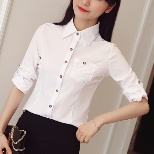 Áo sơ mi dài tay thời trang nữ dành cho nữ công sở