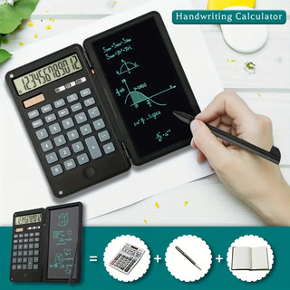 Máy Tính Cầm Tay 12 Vị Trí Với Màn Hình lcd 6-inch Có Thể Gấp Gọn Sử Dụng Năng Lượng Mặt Trời Và Pin Dành Cho Học Sinh / Văn Phòng