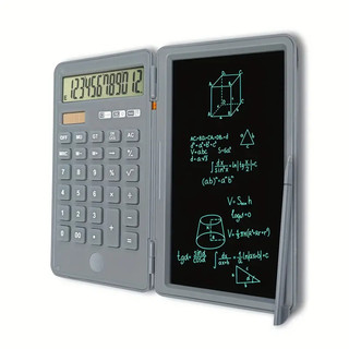 Máy Tính Cầm Tay 12 Vị Trí Với Màn Hình lcd 6-inch Có Thể Gấp Gọn Sử Dụng Năng Lượng Mặt Trời Và Pin Dành Cho Học Sinh / Văn Phòng