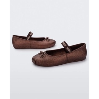 Giày Nữ Melissa Brazil 2025 Mới Jelly Grandmother Giày Đế Bằng Tối Giản Ballet Headband Giày Đơn