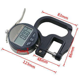 Máy đo độ dày kỹ thuật số có độ chính xác cao 0,01mm 0-12.7mm LCD Micromet Độ dày phần trăm Máy đo độ cao Micrometro
