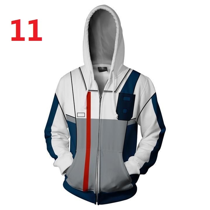 Áo Khoác Hoodie Có Khóa Kéo In Hình GUNDAM 3D Cá Tính