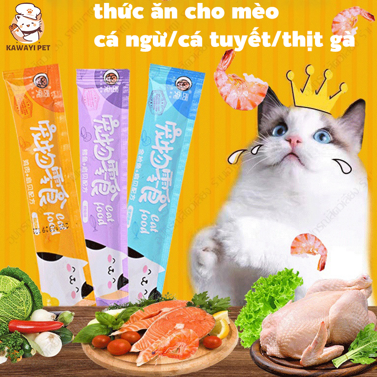 15 món ăn vặt cho mèo chỉ 900đ một suất Thức Ăn Cho Mèo Có Hương Thơm ...