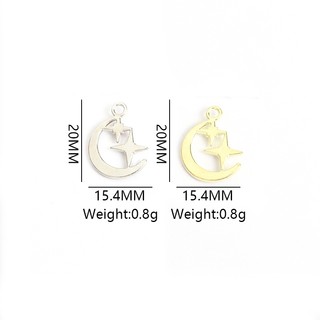 Set 10 Mặt Vòng cổ Hình Trăng Lưỡi Liềm Và Sao Đơn Giản
