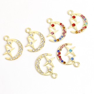 Set 10 Mặt Vòng cổ Hình Trăng Lưỡi Liềm Và Sao Đơn Giản
