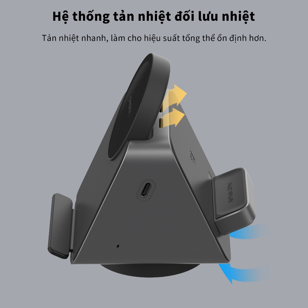 Đế Sạc Không Dây Orsen W8 3 Trong 1 15W Có Nam Châm Chữ C Cho Đồng Hồ Thông Minh | BigBuy360 - bigbuy360.vn