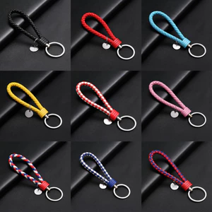 Dây da kim loại cặp đôi vòng chìa khóa có dây xích, phụ kiện trang sức handmade, móc tôm hùm, phụ kiện móc khóa