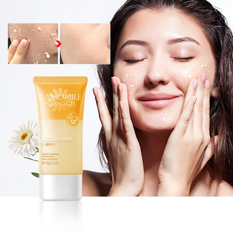 Ảnh Gel tẩy tế bào chết LAIKOU anh đào/ hoa cúc/ trà xanh 60g làm sạch lỗ chân lông 4