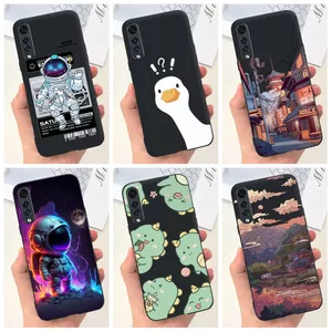 Ốp Điện Thoại TPU Silicon Mềm Hình Chú Vịt Phi Hành Gia Cho LG Velvet / 5G / UW LMG910EMW