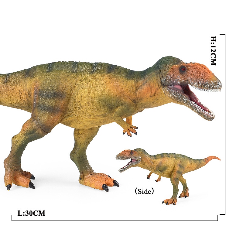 Trẻ em mô phỏng động vật khủng long mô hình tĩnh lớn Carcharodontosaurus tyrannosaurus rex cậu bé đồ chơi nhựa trang trí cảnh