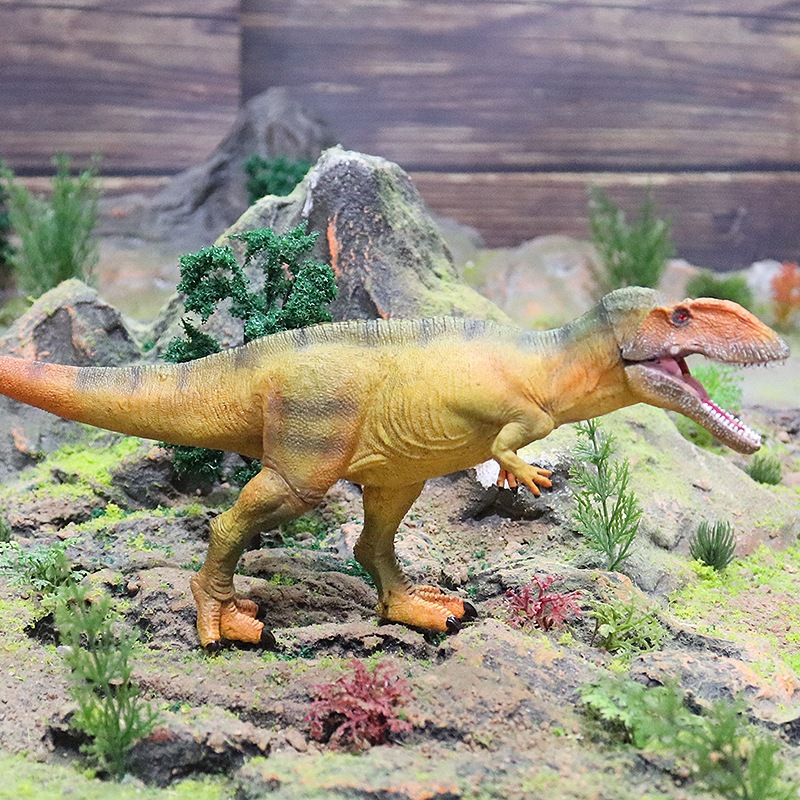 Trẻ em mô phỏng động vật khủng long mô hình tĩnh lớn Carcharodontosaurus tyrannosaurus rex cậu bé đồ chơi nhựa trang trí cảnh