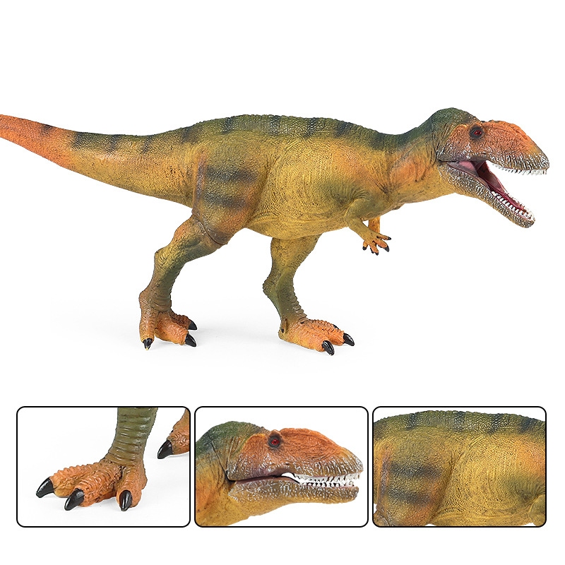 Trẻ em mô phỏng động vật khủng long mô hình tĩnh lớn Carcharodontosaurus tyrannosaurus rex cậu bé đồ chơi nhựa trang trí cảnh