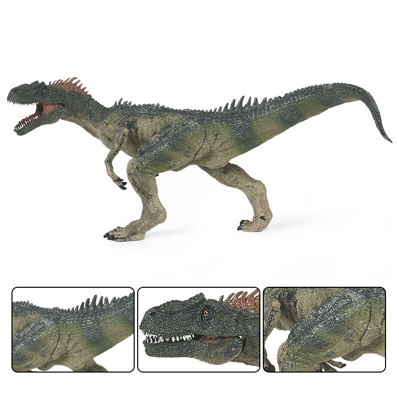 Mô phỏng kỷ Jura Mô hình thế giới khủng long tĩnh Allosaurus Đồ chơi khủng long bằng nhựa lớn rắn